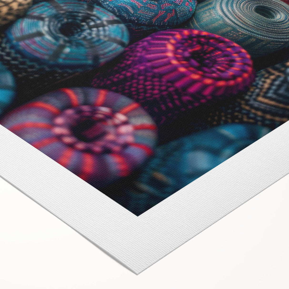 Art deco poster of a Guatemalan landscape with vibrant earthy tones on rolled canvas, suitable for dining room decor.