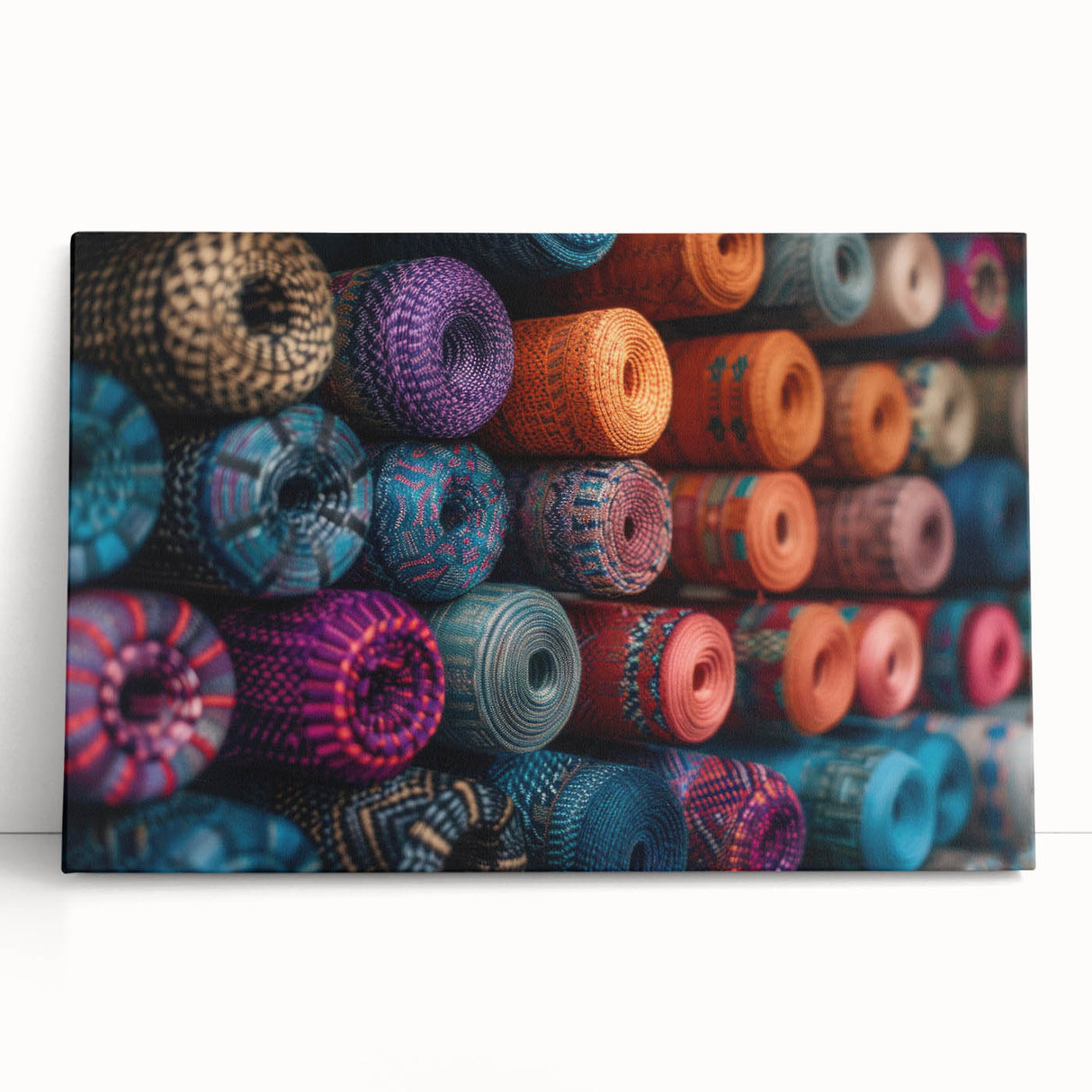 Black and white stretched canvas of Central American scenery, ideal for kitchen wall art or bedroom ambiance.