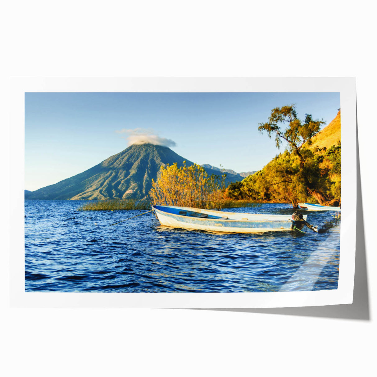 Extra large rolled print of a Central American scenery in Nicaragua featuring vibrant floral elements.