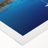 Art deco poster featuring a vintage Panama scenery in muted earth tones on rolled canvas, suitable for dining room decor.