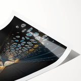 Extra large wall art featuring line art flowers in subtle earth tones on a rolled print, ideal for large living room decor.