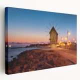 Large canvas print depicting a scenic Bulgarian landscape in muted earth tones, suitable for kitchen wall art.