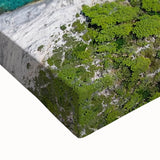 Large art of a black and white Croatian landscape on stretched canvas, ideal for bedroom wall decor.