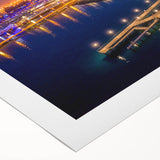 Art deco poster of a European Cyprus landscape in muted earth tones on rolled canvas, suitable for dining room wall art.