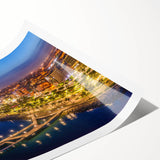 Extra large rolled print of line art flowers in muted earth tones, ideal for large living room wall art.