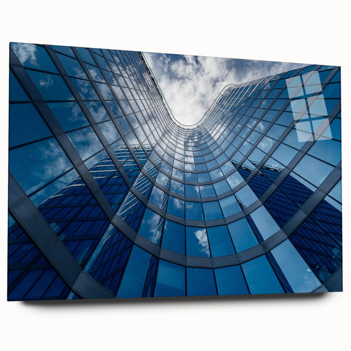 Acrylic print of Prague's cityscape in muted earth tones, ideal for bedroom or dining room art.