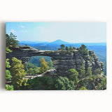 Black and white stretched canvas of the Charles Bridge in Prague, ideal for kitchen wall art or bedroom ambiance.