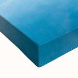 Black and white landscape painting of a serene European countryside on a large stretched canvas.