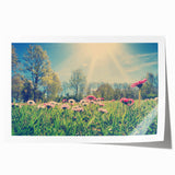 Extra large rolled print depicting a serene Estonian landscape with soft pastel shades, ideal for art wall dining room decor.