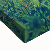 Black and white landscape art of a serene Estonian scene on stretched canvas, ideal for bedroom decor.