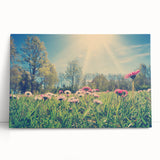 Black and white stretched canvas of a European cityscape, ideal for kitchen wall art.