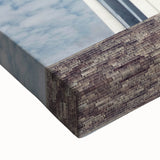 Black and white landscape art painting of a serene Finnish scenery on large stretched canvas, suitable for bedroom walls.