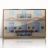 Art deco poster of Nice, France, in muted gold tones on framed acrylic, suitable for modern art wall decor or nursery.
