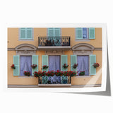 Extra large rolled print of Nice, France scenery in soft pastel shades, suitable as art wall dining room decor.