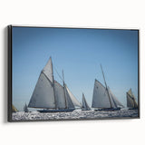 Black and white vintage poster art of a South France landscape on framed canvas, suitable for bedroom decor.