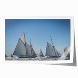 Extra large rolled print of a scenic South France landscape with vibrant floral elements, ideal for art wall dining room.