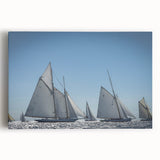 Black and white large art print of a scenic South France landscape on stretched canvas, ideal for kitchen wall art.