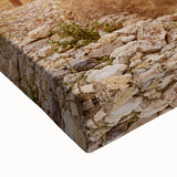 Black and white landscape art painting of Crete, Greece on stretched canvas, ideal for bedroom wall decor.