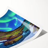 Extra large wall art featuring line art flowers in muted tones on a rolled print, ideal for large living room decor.