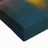 Large art of Capri landscape in black and white on stretched canvas, suitable for bedroom wall decor.