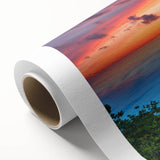 Art Deco poster of a Montenegro landscape on rolled canvas, featuring pastel shades, ideal for nursery wall art.