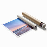 Extra large rolled print of a floral art scene featuring vibrant colors.