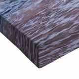 Large art depicting a black and white landscape of a European city on stretched canvas, suited for bedroom wall decor.