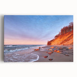 Black and white photograph of a European cityscape on stretched canvas, ideal for kitchen wall art or bedroom decor.