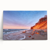 Large black and white photo of a European cityscape on stretched canvas, ideal for kitchen wall art.