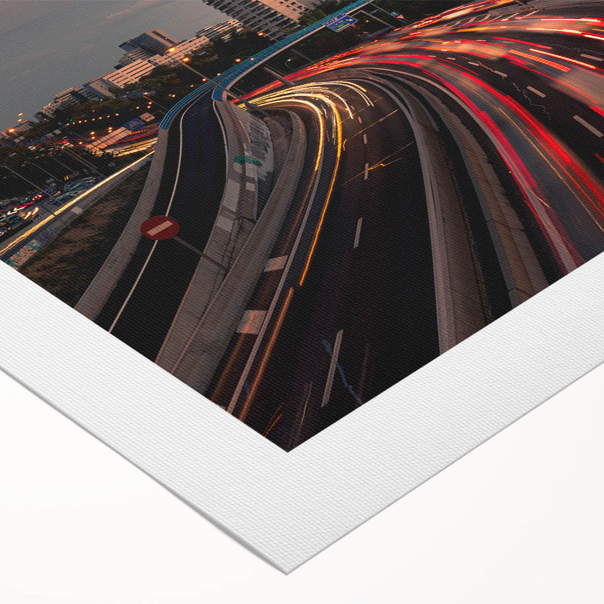 Art deco poster of Madrid skyline in muted beige and brown tones on rolled canvas, ideal for dining room decor.