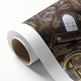Art deco poster of Valencia scenery in pastel shades on rolled canvas, ideal for nursery wall art.