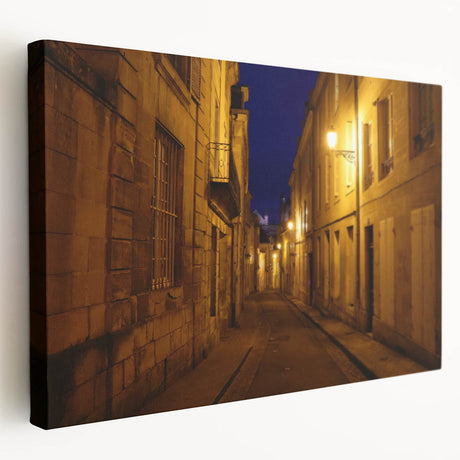 Large canvas print of Stockholm scenery in muted blue and gray tones, suitable for kitchen wall art.