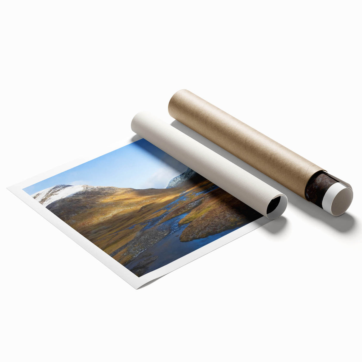 Extra large rolled print of a floral scene in Sweden, featuring soft pastel hues, ideal for classy bathroom wall art.