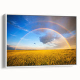 Vintage poster art of a European scenery in Ukraine, with colorful elements on a large framed canvas.