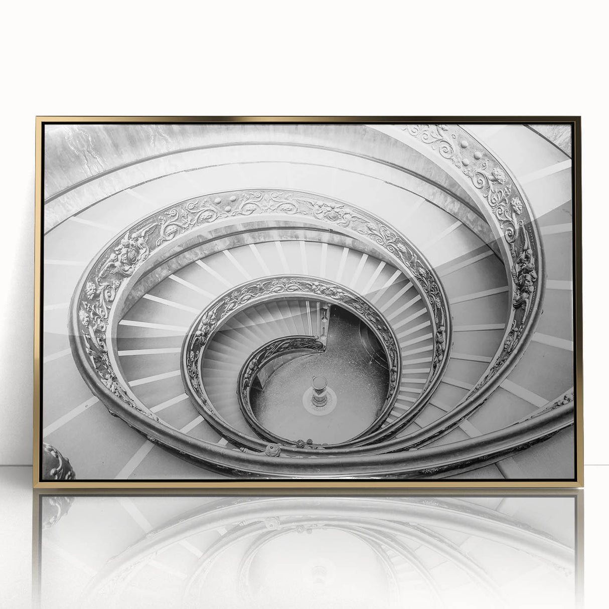 Large acrylic print of the Vatican scenery in muted gold tones, ideal for modern art wall decor.
