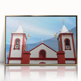 Framed acrylic print of Baja California scenery with muted earth tones, ideal for modern art wall decor.