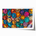 Rolled print of Cancun scenery with vibrant blues and greens, ideal for art wall dining room.