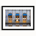 Extra large abstract art print of Mexico City, featuring vibrant, colorful textures on a black framed canvas.