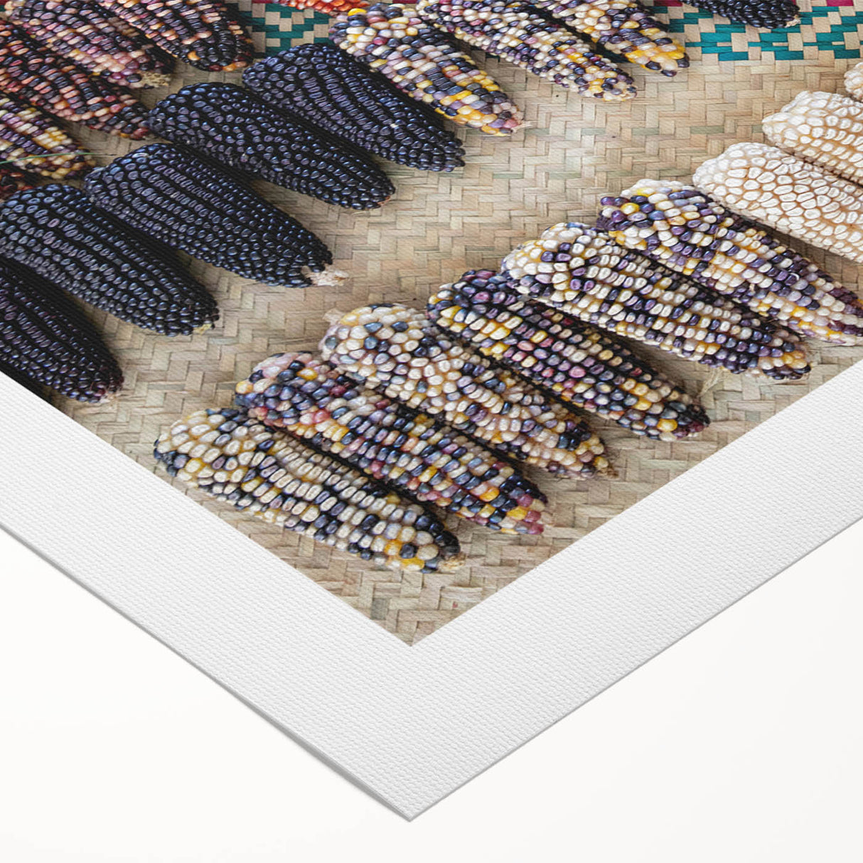 Art deco poster featuring a vibrant Oaxaca, Mexico, scenery on rolled canvas, ideal for dining room wall art.