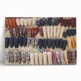 Black and white photo of Oaxaca scenery on stretched canvas, suitable as large kitchen wall art.