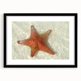 Extra large framed abstract print of colorful, textured scenery from Quintana Roo on canvas, ideal for living room decor.