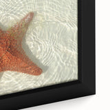 Extra large black wall art featuring a textured, colorful Quintana Roo scenery on a framed canvas.