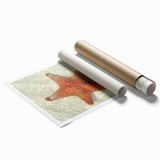 Extra large rolled print of Quintana Roo scenery with vibrant floral elements, ideal for classy bathroom wall art.