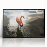 Large abstract wall art depicting a Yucatan scenery in muted earth tones on a framed acrylic.