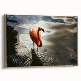 Framed canvas depicting a vintage-style Yucatan landscape in black and gold tones, ideal for bedroom wall art.