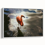 Vintage poster art of a Yucatan scenery on a framed canvas, featuring a colorful palette, ideal for living room decor.