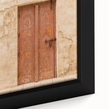 Extra large framed canvas featuring a textured depiction of the Dubai skyline in black with colorful art accents.