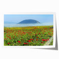 Extra large rolled print of a Middle Eastern scenery with vibrant floral elements, ideal for art wall dining room.