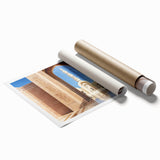 Extra large rolled print of Oman scenery with muted earth tones, ideal for classy bathroom wall art.