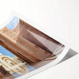 Extra large wall art featuring line art flowers in muted tones on a rolled canvas, ideal for large living room decor.